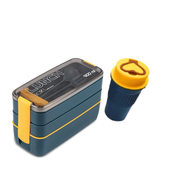 Lunch Box With Bottle 3 Layer