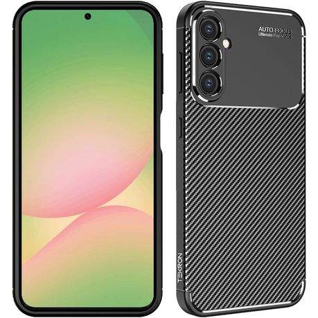 TEKRON Premium Shock Resistant Carbon Texture Case Compatible with Samsung Galaxy A56 Image