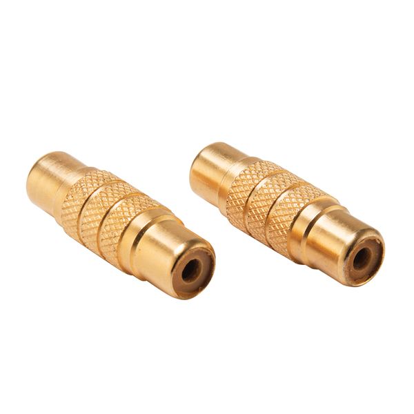 Space TV RCA Female to RCA Jack Plug Coupler Set - 2 Pack