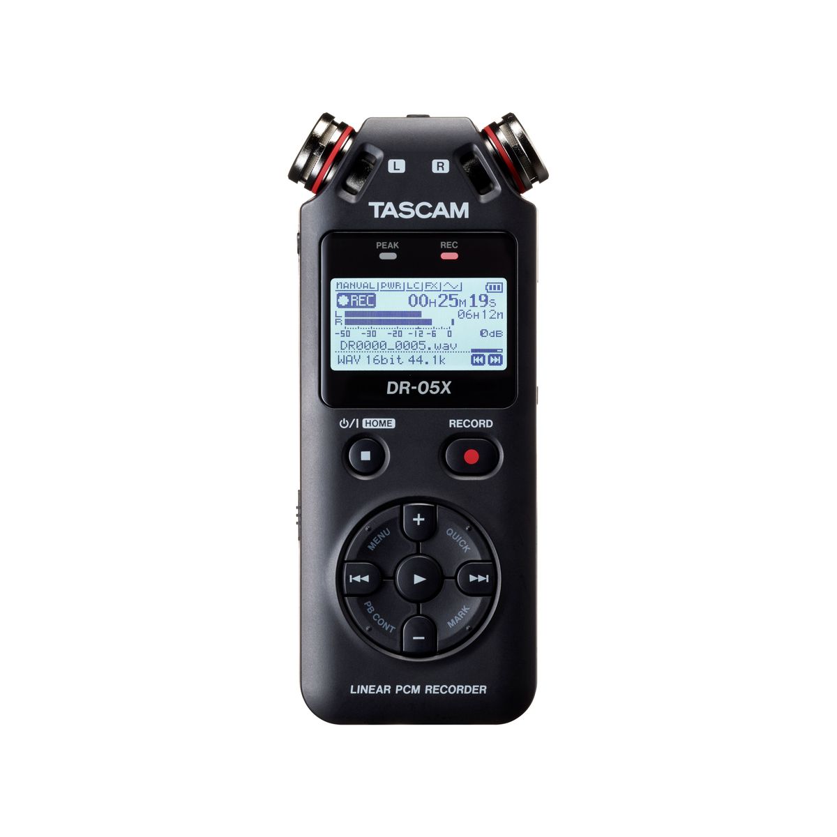 Tascam DR05X Handheld Digital Audio Recorder and USB Audio Interface