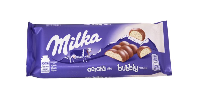 Milka Slab - Bubbly White Chocolate 15 X 95 g