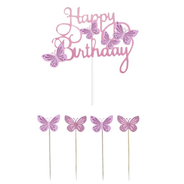 1 Set Butterfly Decor Cake Topper