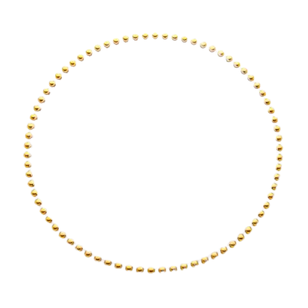 Gold Glass Underplate with Dots - Pack of 12