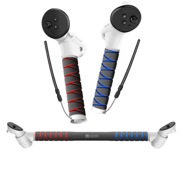VR Game Controller Extended Grip Handles compatible with Meta Quest 3 / 3s