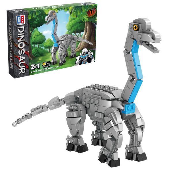 Dinosaur Building Blocks Brachiosaurus 260pcs 2-in-1 Ages 6+