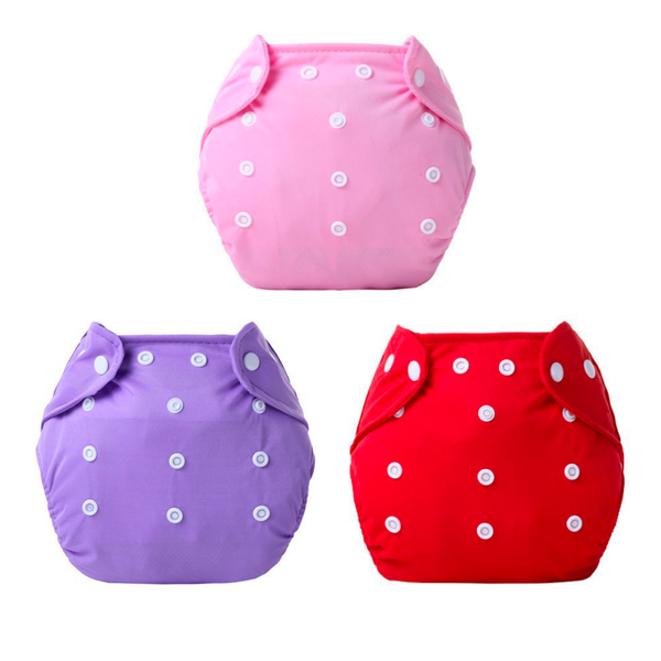 Belecoo Reusable Adjustable Toddler Training Pants Nappies With Liners-3 Piece