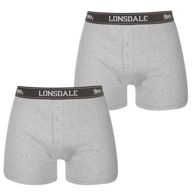 Lonsdale Mens 2 Pack Boxers Grey (Parallel Import) Shop Today. Get