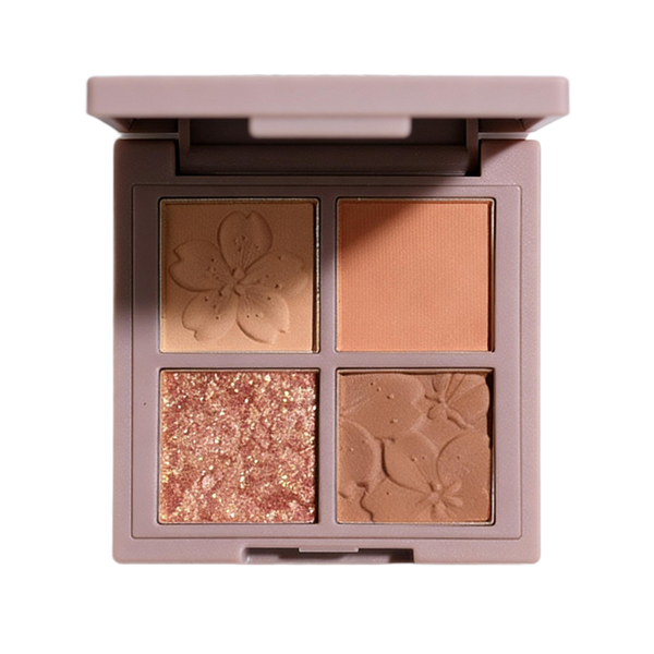 Four-Color Pearl Matte Earth-Tone Eyeshadow Palette
