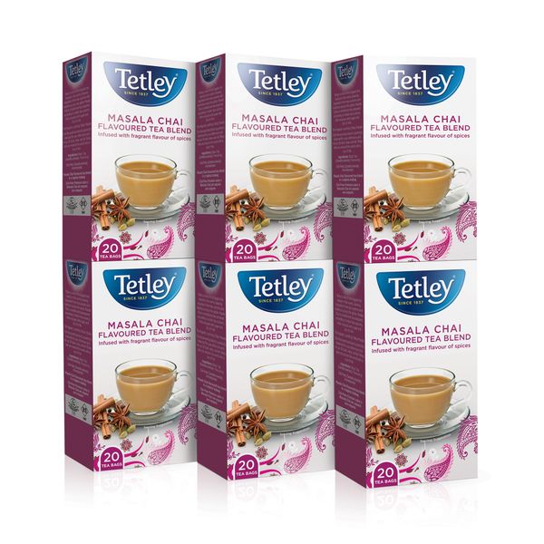 Tetley Masala Chai 6 x 20's - 120 Teabags