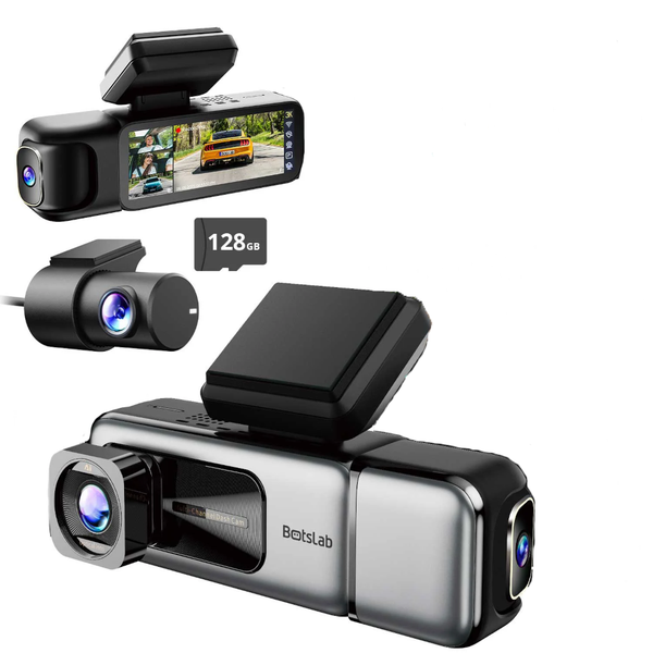 BOTSLAB G980H 3-Camera Multi-Channel Dashcam