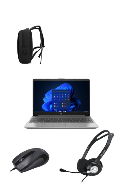 HP Celeron Laptop Bundle with Mouse Backpack and Headset
