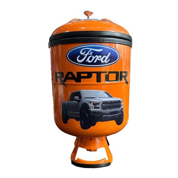Ford Raptor Cooler Box With Built-In Tap - 10l - Orange