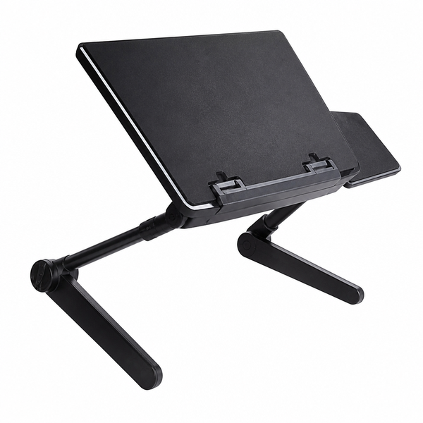 Adjustable Laptop Desk for Standing or Sitting Cooling Fan 22 High Foldable