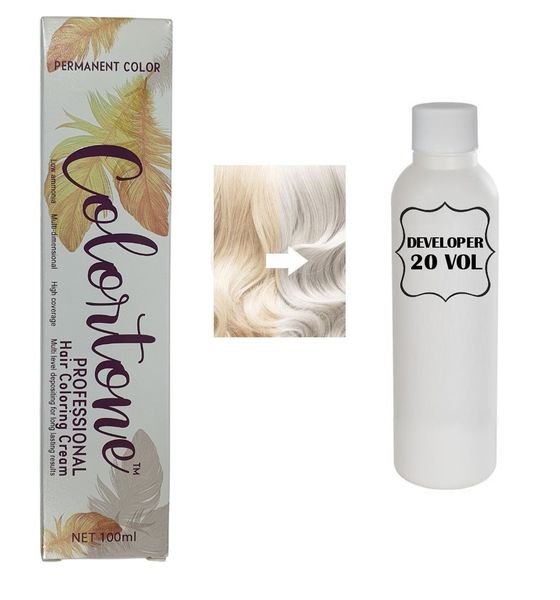Colortone Professional Hair Dye Toner Tint -Extra Light Iris Platinum - 11.2
