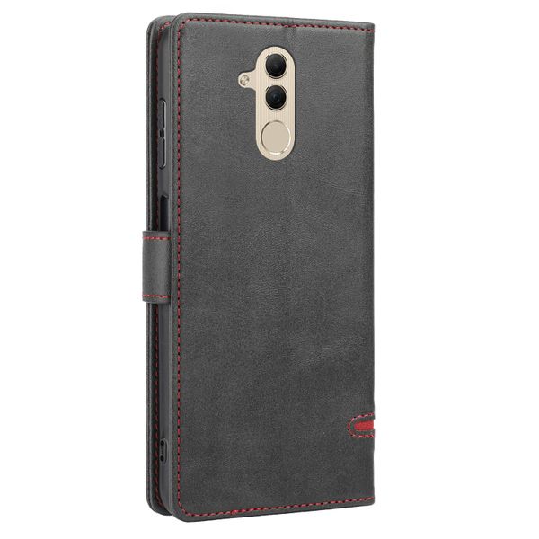 Business Stripe Flip Phone Case Compatible with Huawei Mate 20 Lite