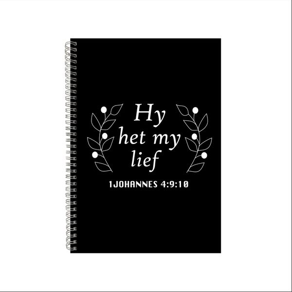 1 Johannes 4-9-10 Notebook Afrikaans Gift Idea A4 Notepad Pad 49