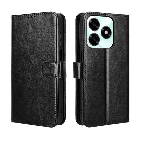 Crazy Horse Pattern Leather Case Compatible with Huawei Pura 80 Pro Plus