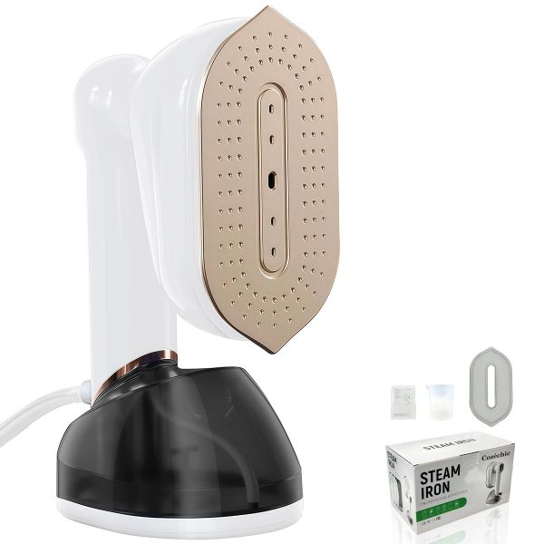 Cozéchic - Steam Iron for Clothes Handheld Dry Iron 1200W Flat&amp;Hanging Use