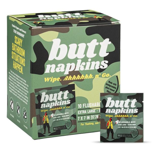 Butt Napkins CampingWipes Pack x10