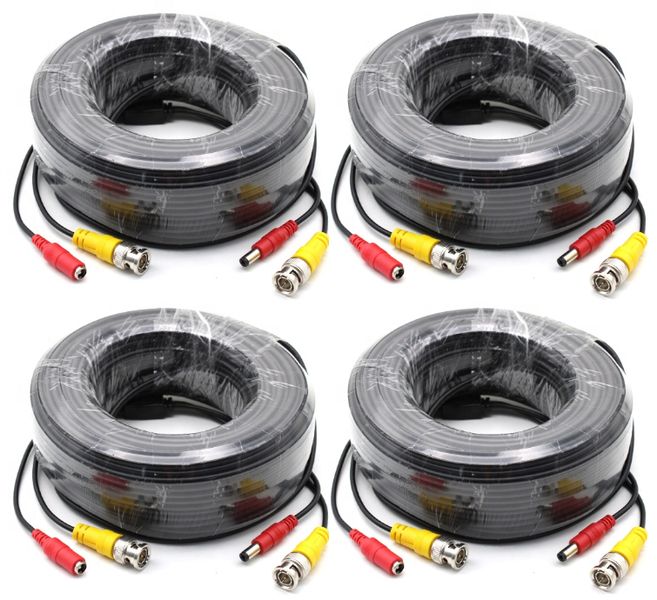 CCTV Camera Cable - 20m - Set of 4