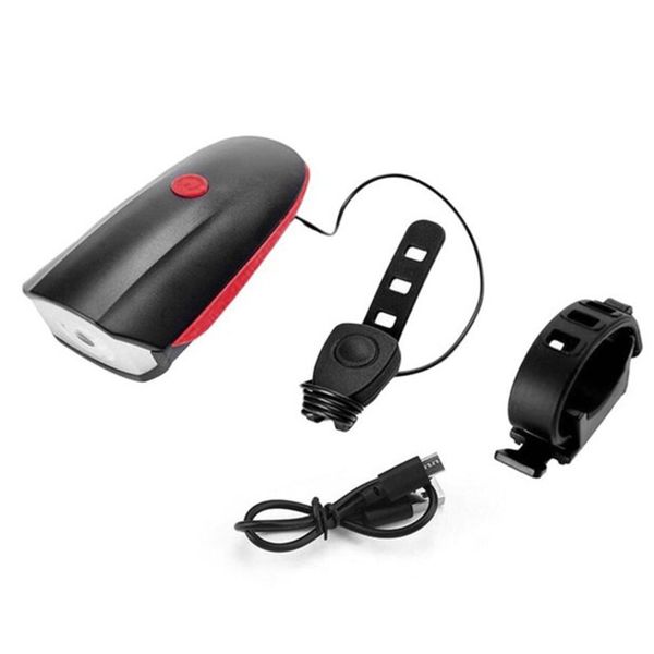 2 in 1 Waterproof USB Charging Bicycle Light with Horn