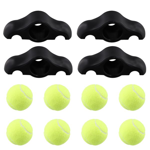4 Pack Indoor Cycling Snap Rocker Feet Adapters with Ball