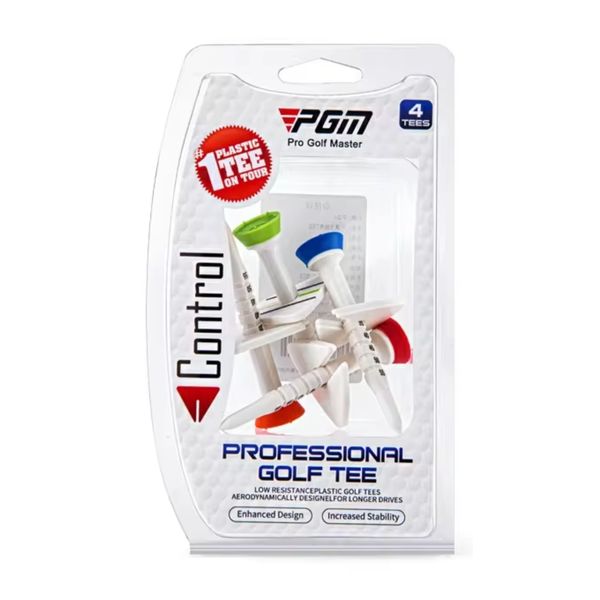 PGM Limit Quasi-Ball Professional Golf Tees - 4 Pack, Adjustable Height