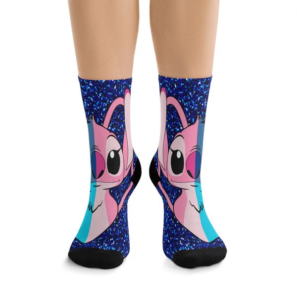 Stitch ^ Angel Blue Funky Socks