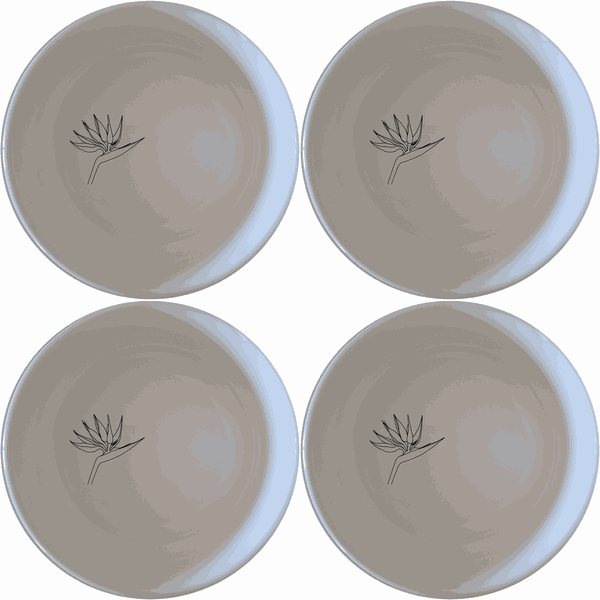 Bird Paradise Flat Bowl Set of 4 - Range 2