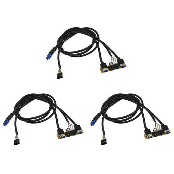 60Cm Panel Usb3 0+Usb3 0+Hd Audio Jack Ports I/O Board+Internal Wire