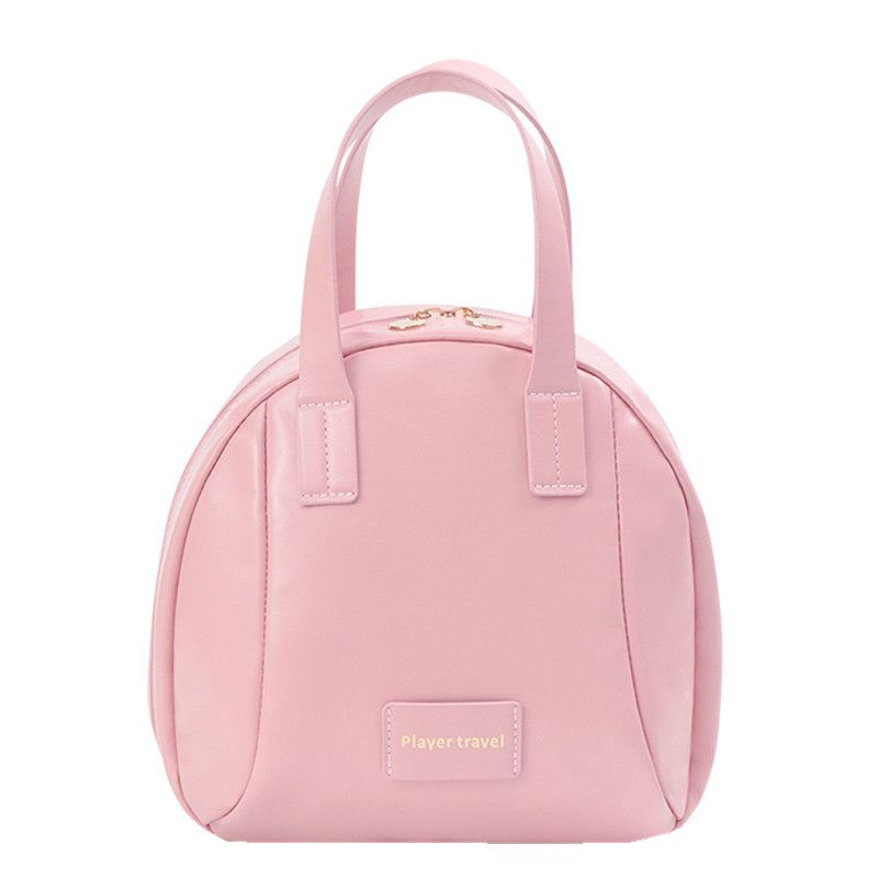 Large Capacity Faux Leather Cosmetics Bag