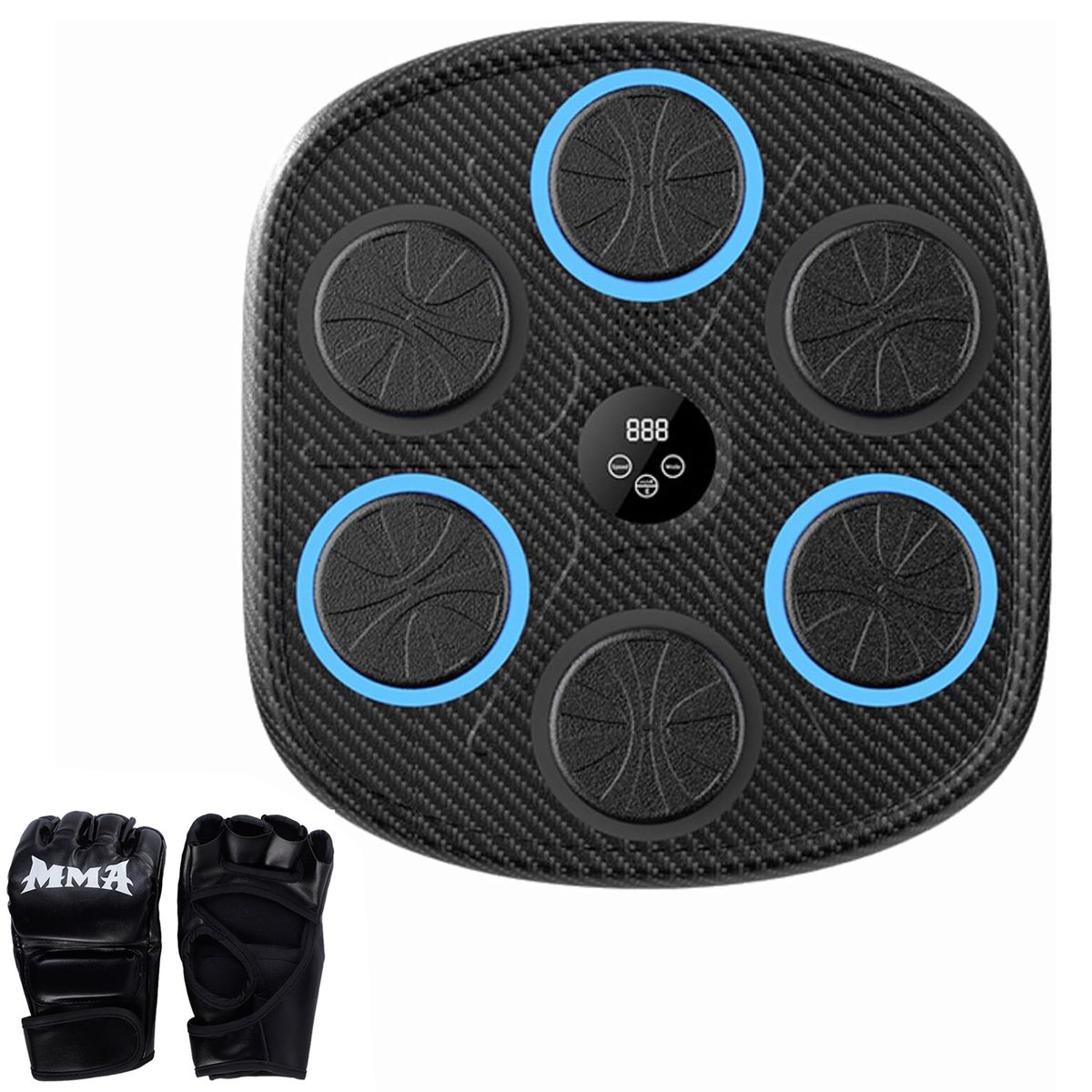 Wall-Mounted Bluetooth Music Boxing Machine with Gloves for Home Gym