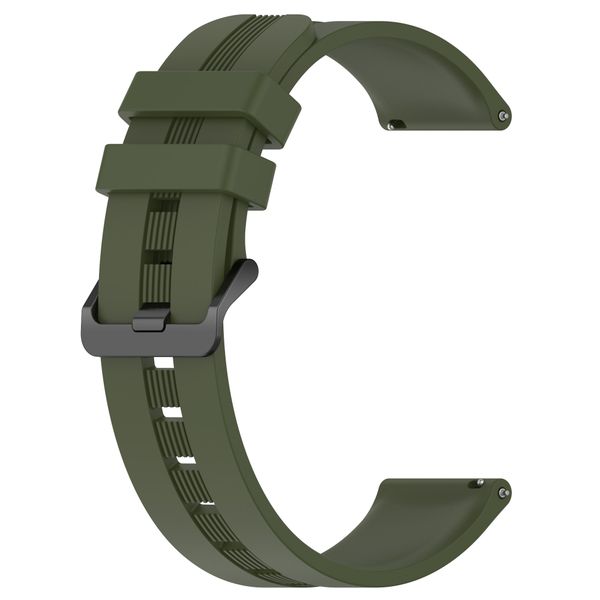 Silicone Strap Compatible With Huawei GT3 46mm(22mm)-Army Green