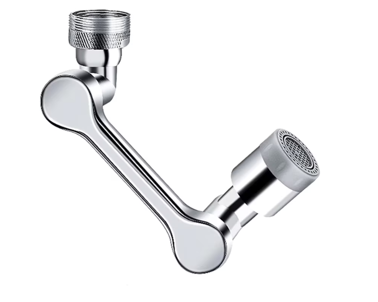 Stainless Steel Sink Faucet Extension With Swivel Arm That Can Rotate In