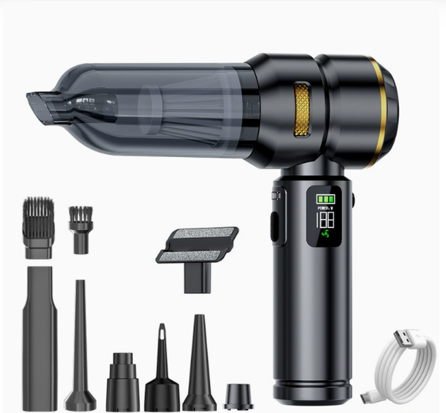 4-in-1 Portable Vacuum Cleaner (Black) - 1 Piece