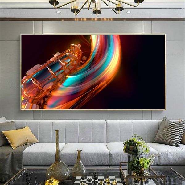 Canvas Wall Decor - Saxophone Serenity - 0420