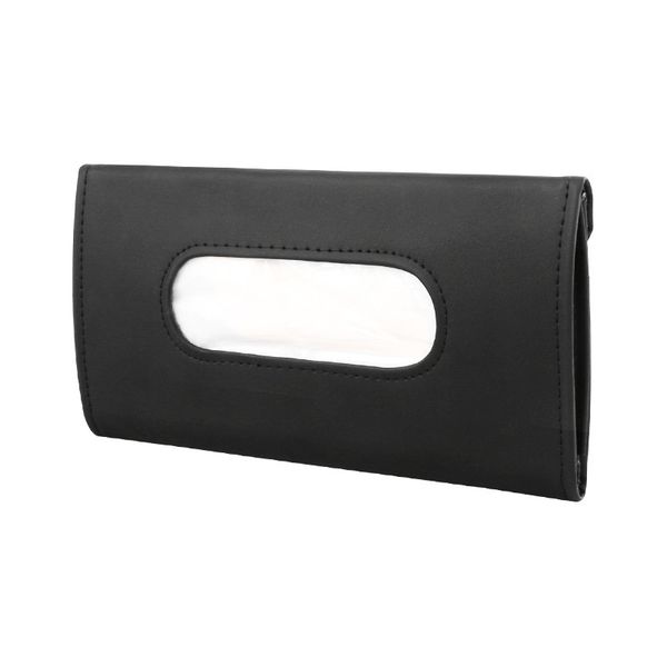 PU Leather Car Sun Visor Hanging Tissue Holder
