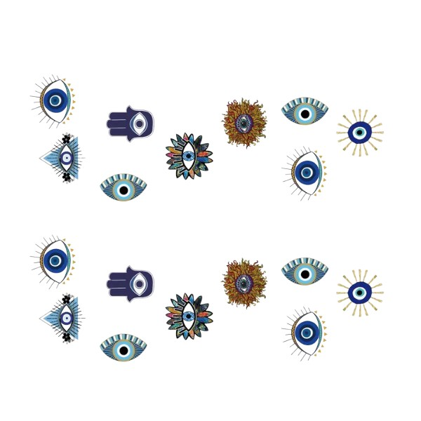 Beautiful Eyes Journaling Stickers - Mini Roll of 50
