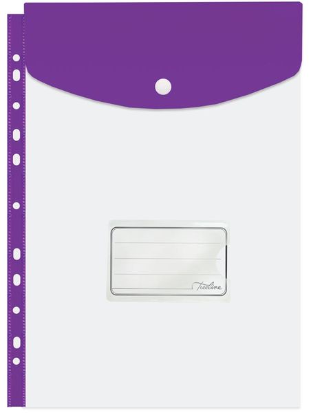 Treeline Filing Carry Folder A4 Electric Purple- Pack of 5