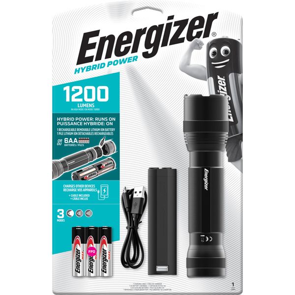 Energizer Hybrid Power Tactical Flashlight 1200 Lumens Shop Today
