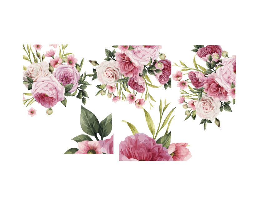 Peony Wall Vinyl Stickers Pack of 5 Vinyls / Decals Shop Today. Get