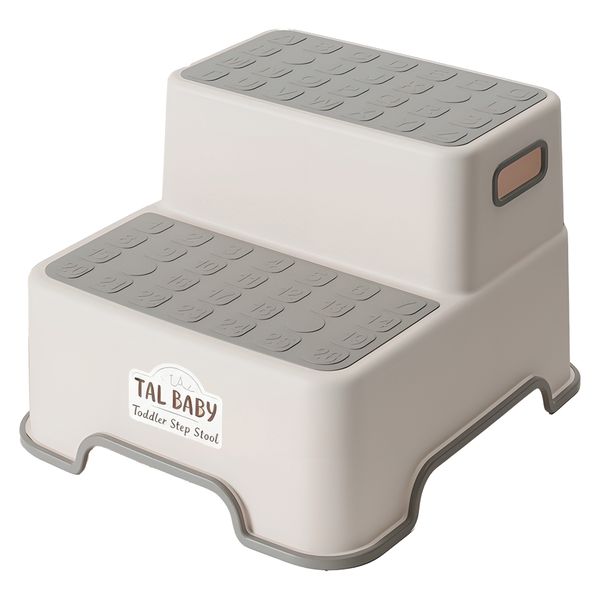 Double Step Stool for Kids Non-Slip 2 Step Stool for Toddlers