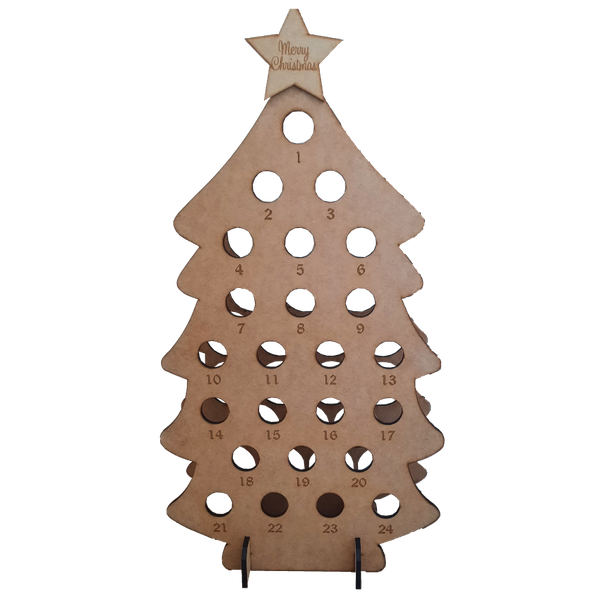Christmas Tree Adult Advent Calendar, Christmas Count Down Wine Beer
