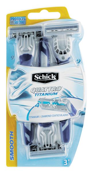 Schick Quattro Disposable Men - 3's