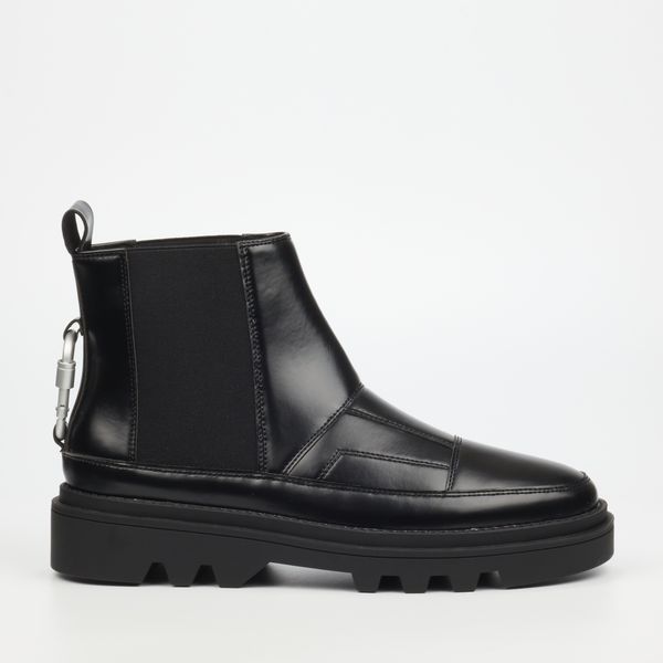 mazerata Vichey 43 Black Men Faux Leather Ankle Boots