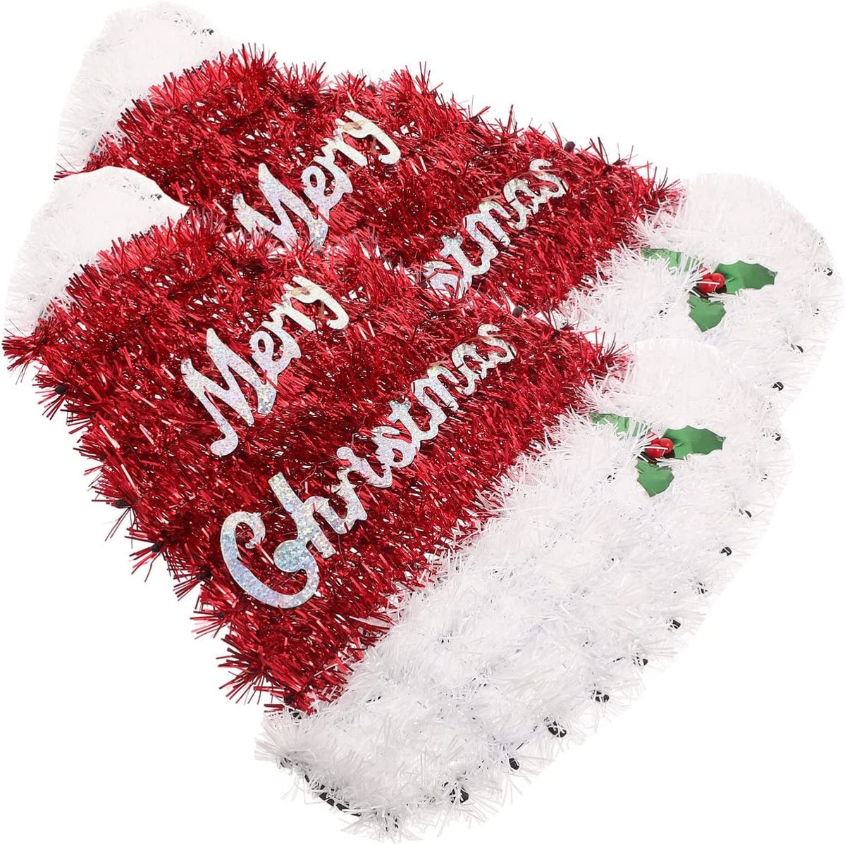 2 Pack Large Christmas Wall Decor Hat