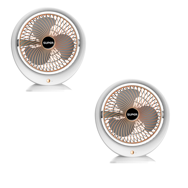 Set Of 2 8'' USB Desktop Table Fan- SM-17