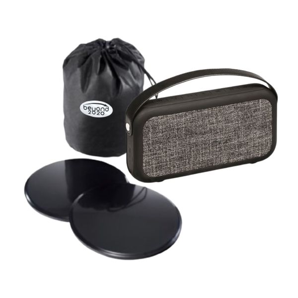 Sliding Disc and Bluetooth Speaker Set