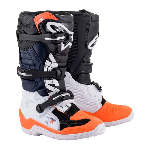 Alpinestars Tech 7S Youth Boots Black/White/Orange