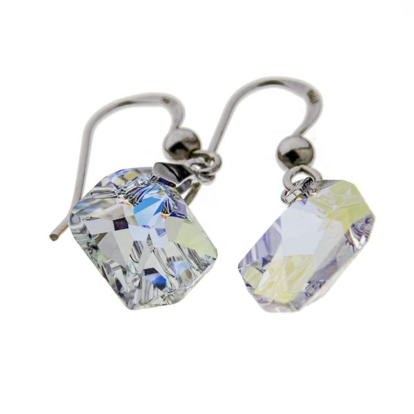 Aurora Boreal Swarovski Dangly Earrings